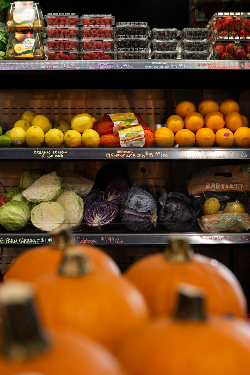 Fresh produce at a local Aurora market